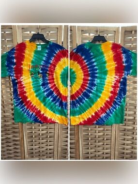 TROPIX XXL Jamaican Embroidered Jamaica Me Crazy Tie Dye T-Shirt